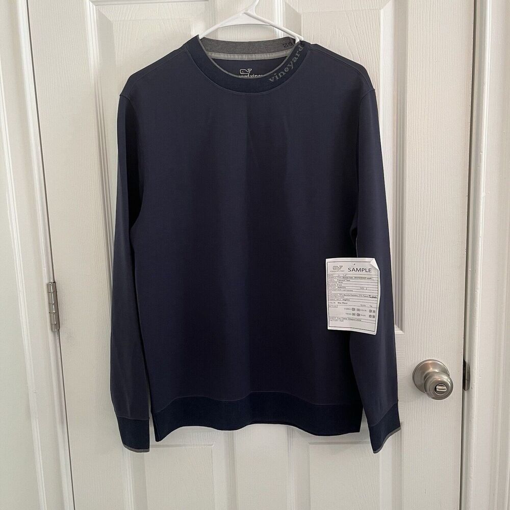 Vineyard Vines Seaton Golf Pullover Crewneck Sweatshirt Mens Size Small NWT